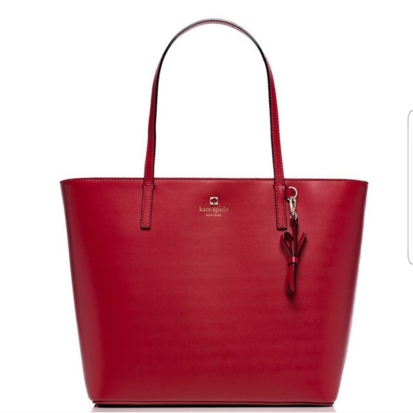 kate spade Handbags - NWOT kate spade Sawyer Maxi Leather Tote Bag in Pillbox Red